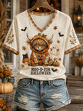 Women's Casual Print Short-Sleeve T-Shirt