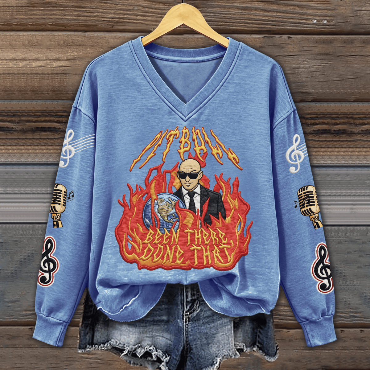 V-neck Sweatshirt