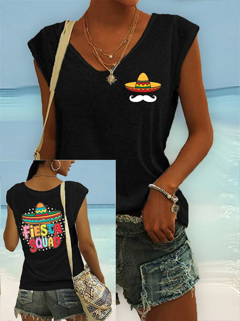 Women's Casual Printed Vest