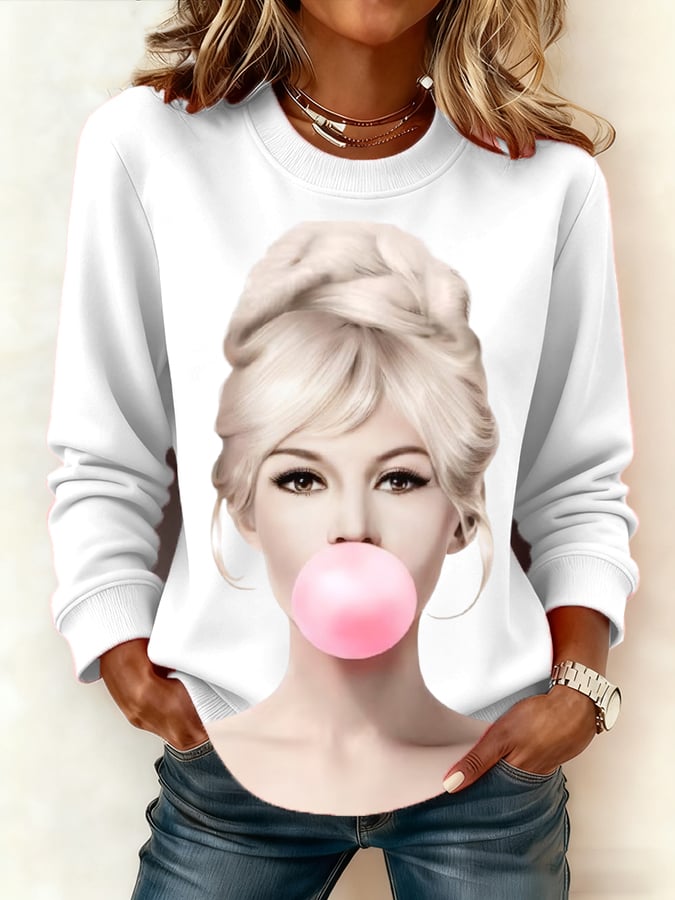 Women's Hot Casual Crew Neck Sweatshirt