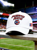 Puerto Rican Baseball Print Cap