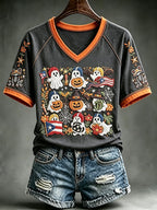 Women's Halloween In Puerto Rico Print T-Shirt