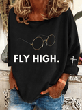 Women's Hot Singer Heat Transfer Casual Sweatshirt