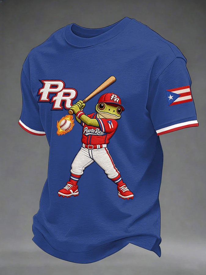 Men's Baseball Print T-Shirt