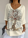 Women's In My Life Print Mid Sleeve T-Shirt