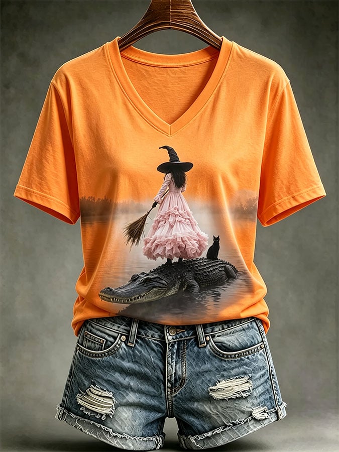 Women's Casual Print Short-Sleeve T-Shirt