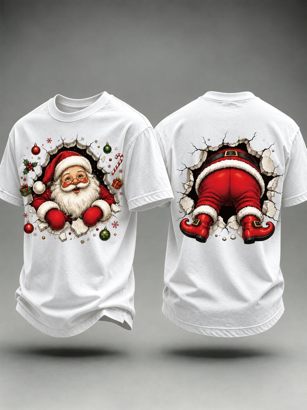 Men's Christmas Printed Casual T-Shirt