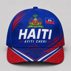 Unisex Haiti Soccer Print Baseball Cap