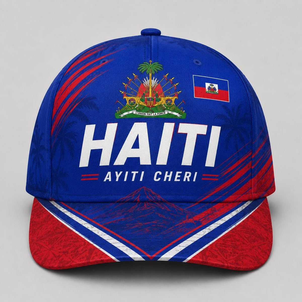 Unisex Haiti Soccer Print Baseball Cap