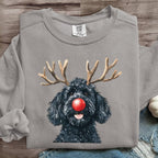 Funny Dog Christmas Art Print Sweatshirt