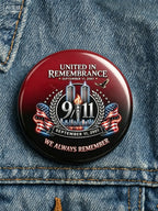 9/11 Memorial Printed Brooch