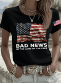 Bad News In The Land Of The Free Print T-Shirt