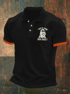 Men's casual Halloween ghost polo shirt
