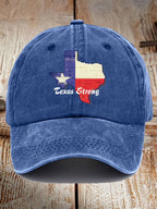 Retro Texas Strong Print Baseball Cap