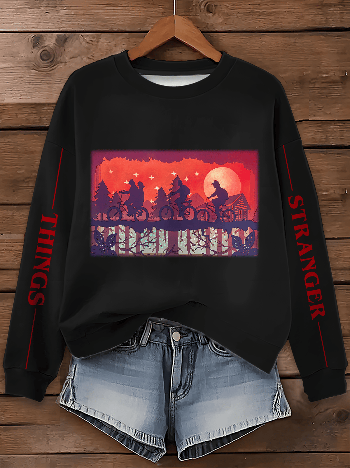 Merry Christmas Stranger Printed Sweatshirt