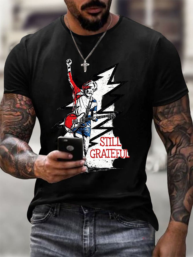 Men's Print Casual Printed T-shirt