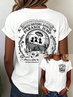 Women's There's A Little Witch In All Of Us Print Casual T-shirt