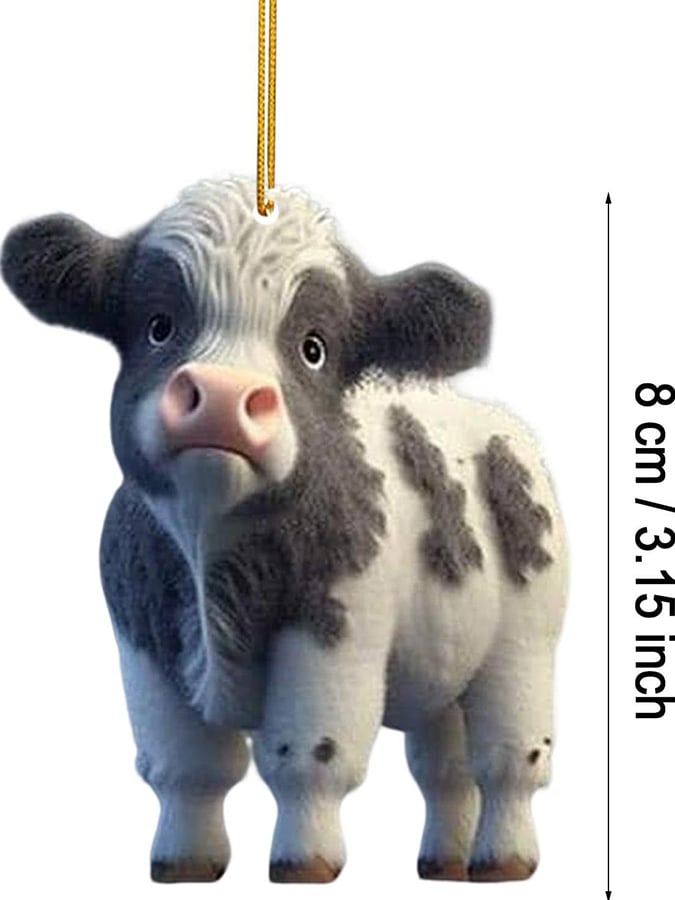 Funny Animal Christmas Stocking Decoration Flat Pendant