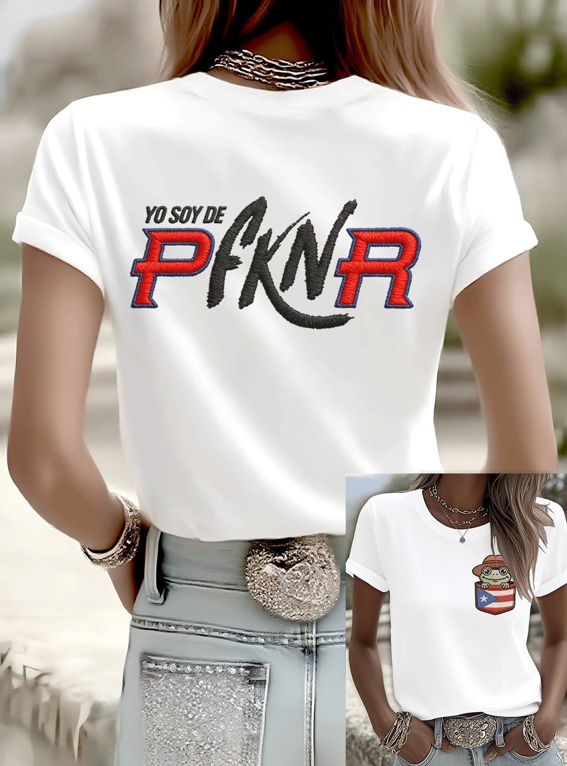 Puerto Rico Singer Pfknr Printed T-shirts