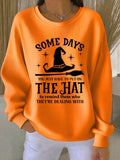 Women's Vintage Halloween Print Long Sleeve Top