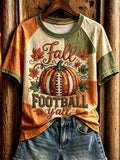 Women's Fall Rugby Print Top