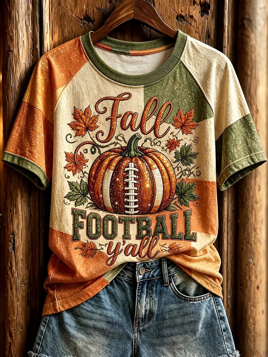 Women's Fall Rugby Print Top