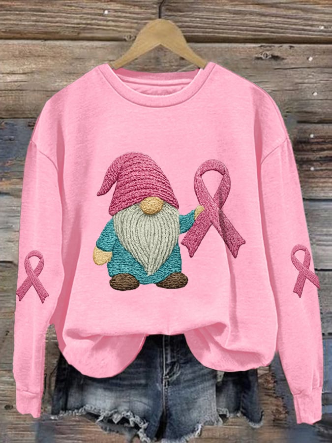 Women's Breast Cancer Awareness Print Comfort Sweatshirt