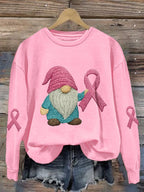 Women's Breast Cancer Awareness Print Comfort Sweatshirt