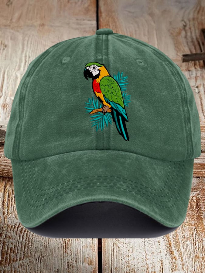 Parrot Print Baseball Cap