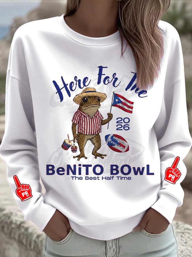 Puerto Rico Casual Casual Color Printed Sweatshirt