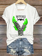 Women's Halloween Printed Casual T-Shirts