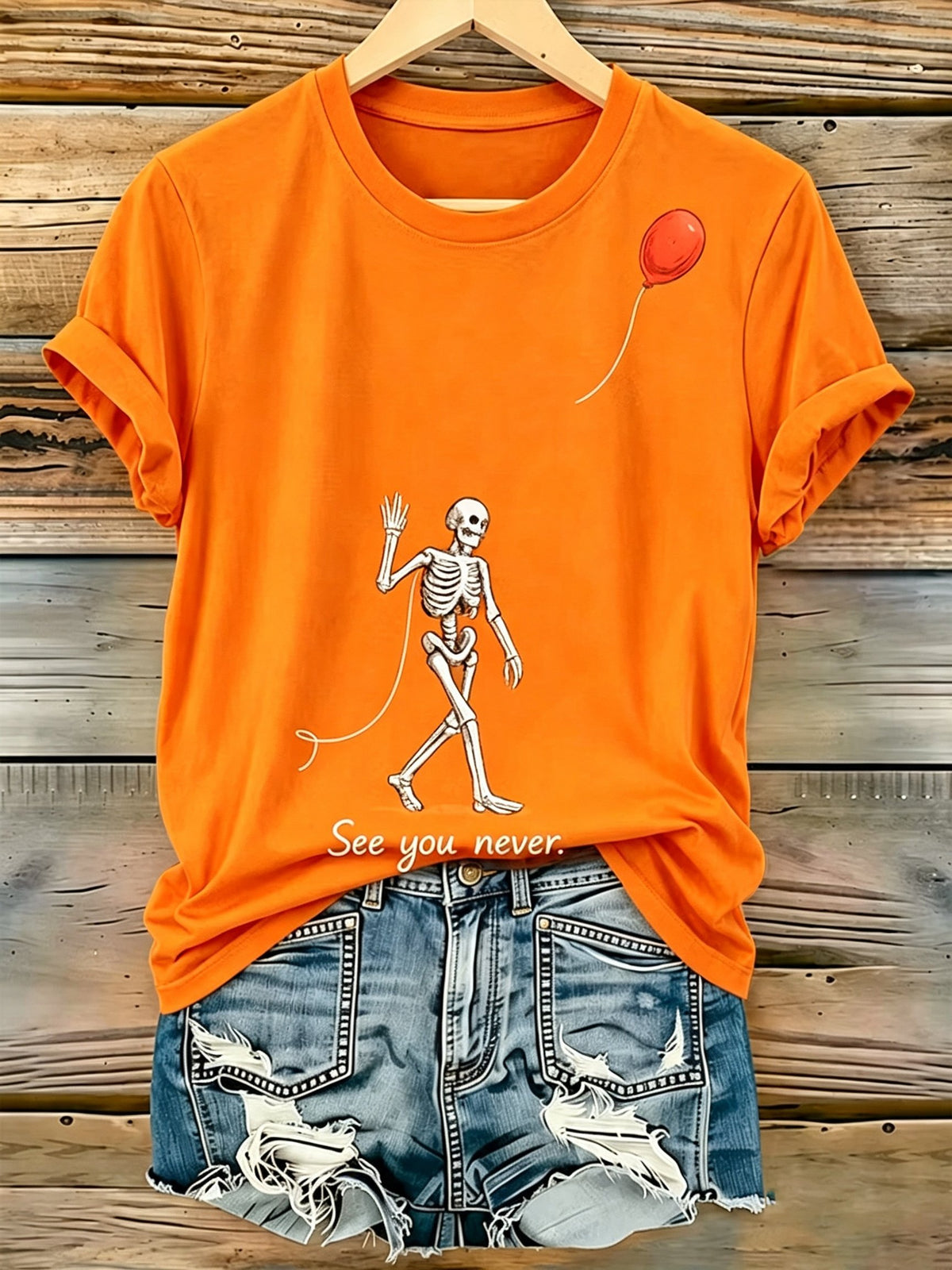 Women'S Halloween Printed Casual T-Shirt