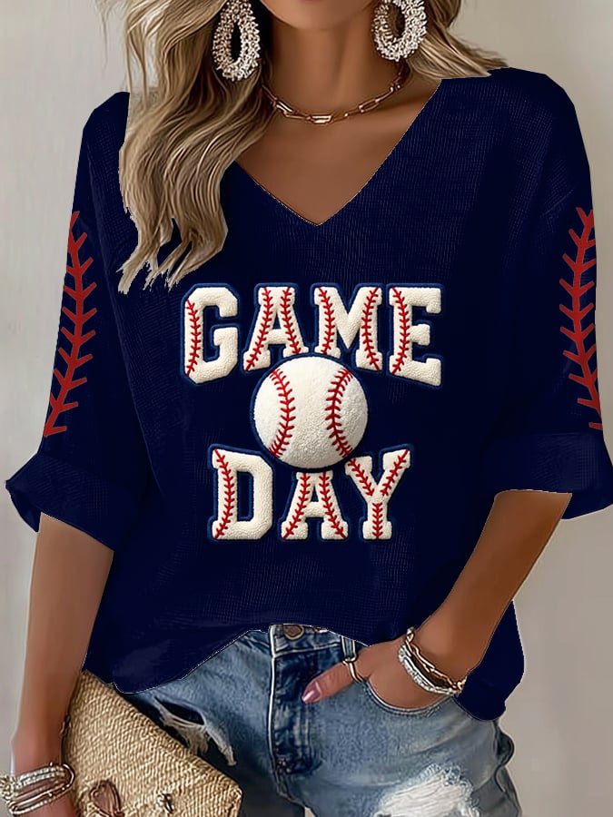 Women's Baseball  Print T-Shirt