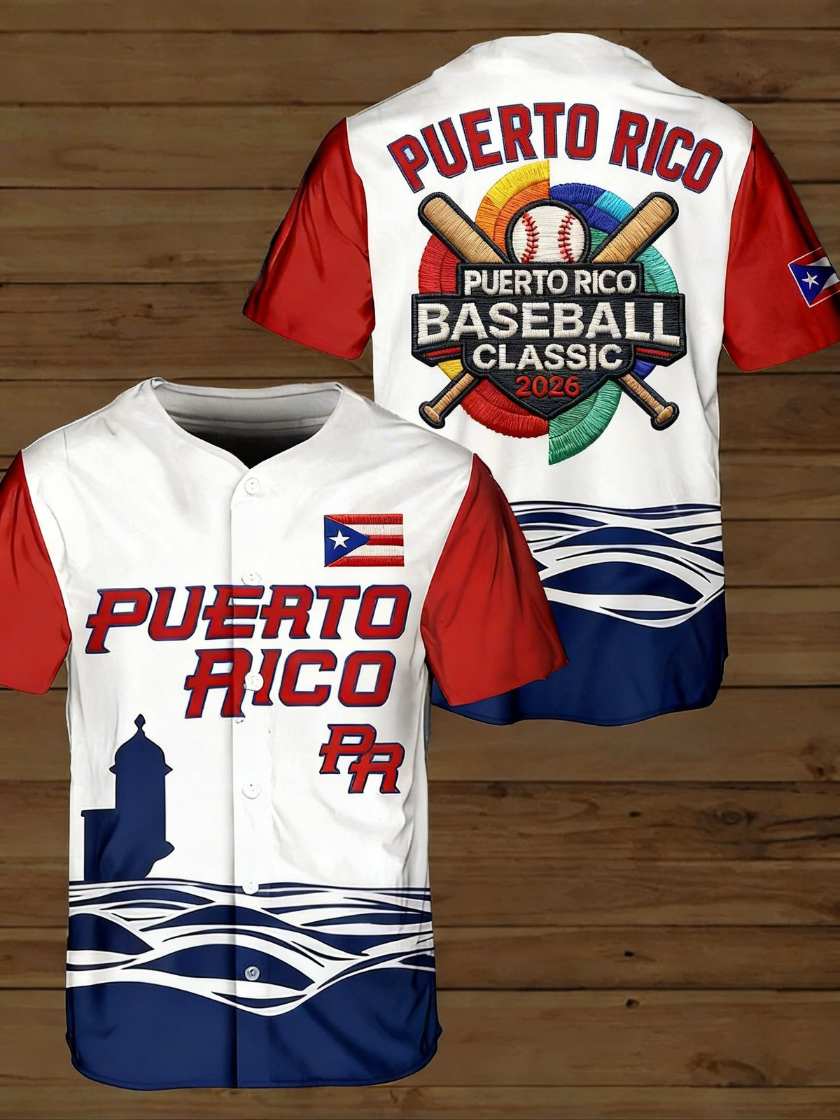 Men's Puerto Rico Baseball Jersey