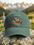 Retro Jimothy Raccoon Being Different Is My Superpower Print Baseball Cap