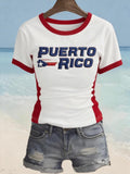 Women's Puerto Rico Print Shirt