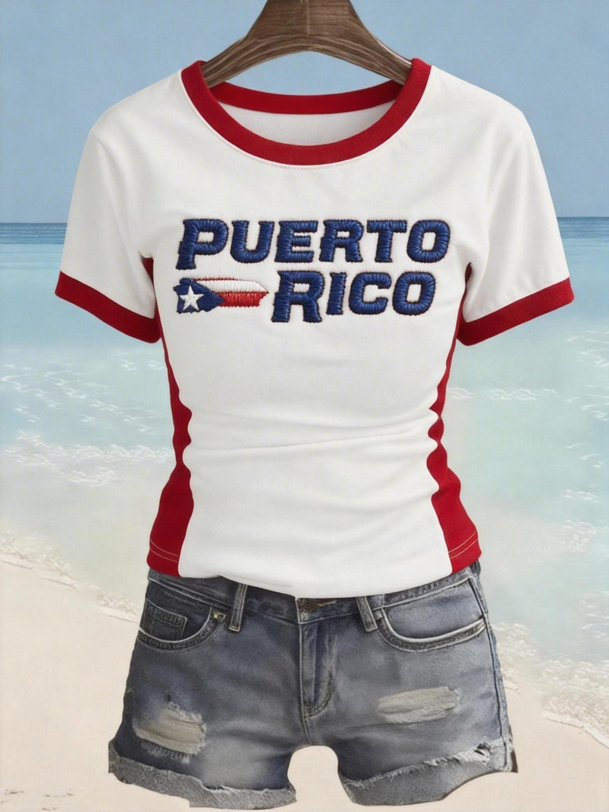 Women's Puerto Rico Print Shirt