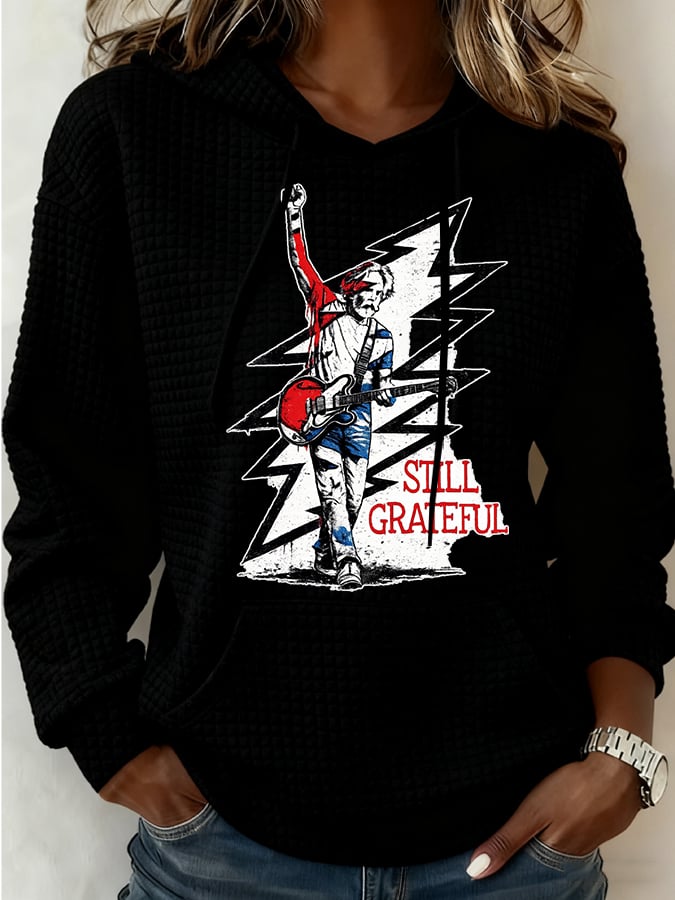 Women's Still Grateful Print Casual Sweatshirt