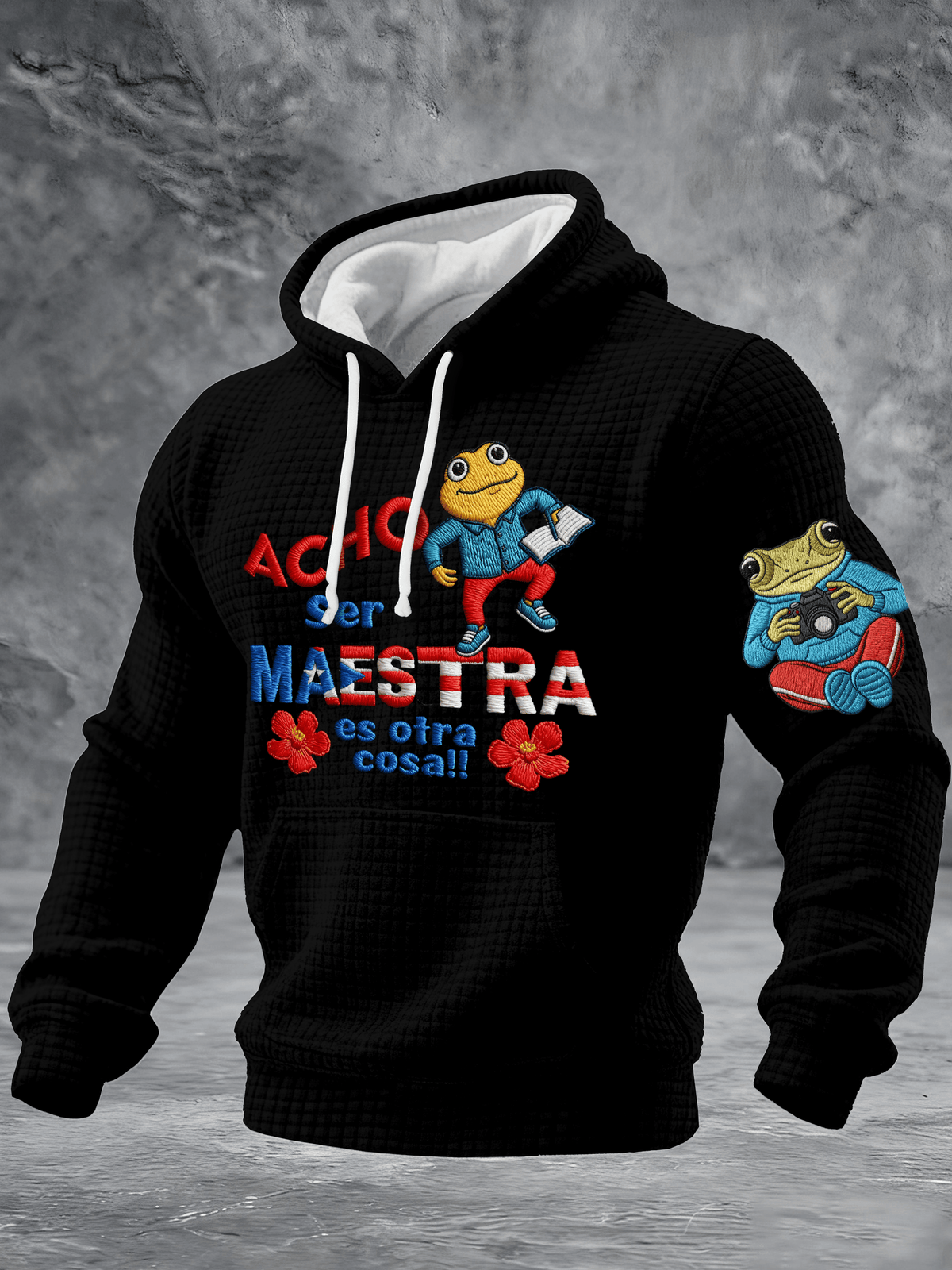 Men's Puerto Rico Hooded Casual Printed Sweatshirt
