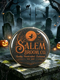 Unisex Retro Salem Broom Company Pin-Back Button