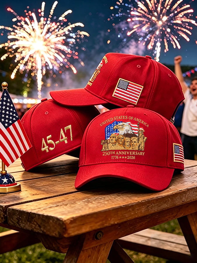 🔥🔥2nd 50% Off 🔥🔥Retro United States Of America 250th Anniversary Print Baseball Cap