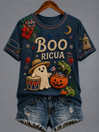 Women's Puerto Rico Halloween Graphic T-shirt