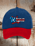 Retro Puerto Rico Print Baseball Cap