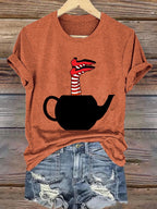 Women's Halloween Printed Casual T-Shirt
