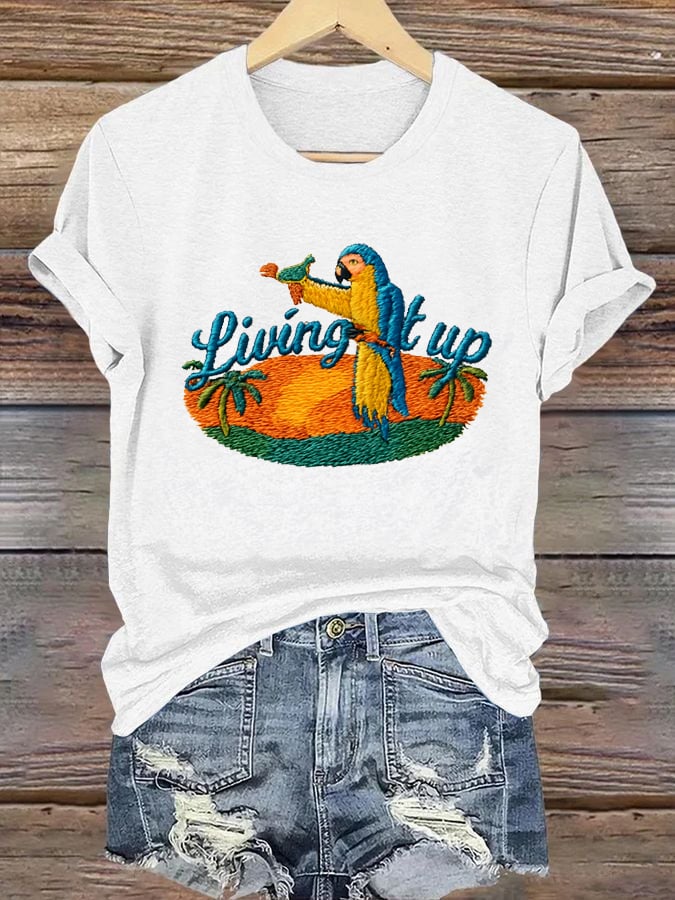Women's Liuing It Up Print Shirt