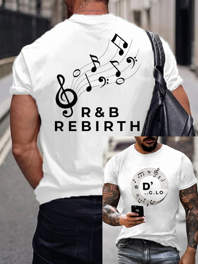 Men's  Neo Soul Printed Casual T-shirt