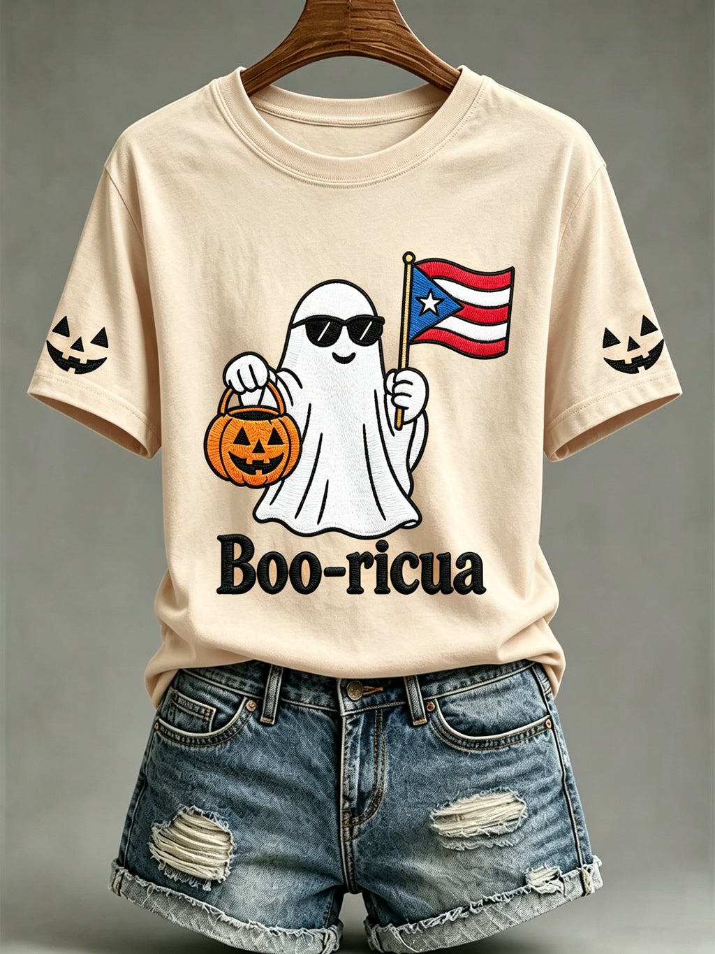 Women's Halloween In Puerto Rico Print T-Shirt