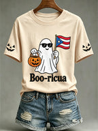 Women's Halloween In Puerto Rico Print T-Shirt