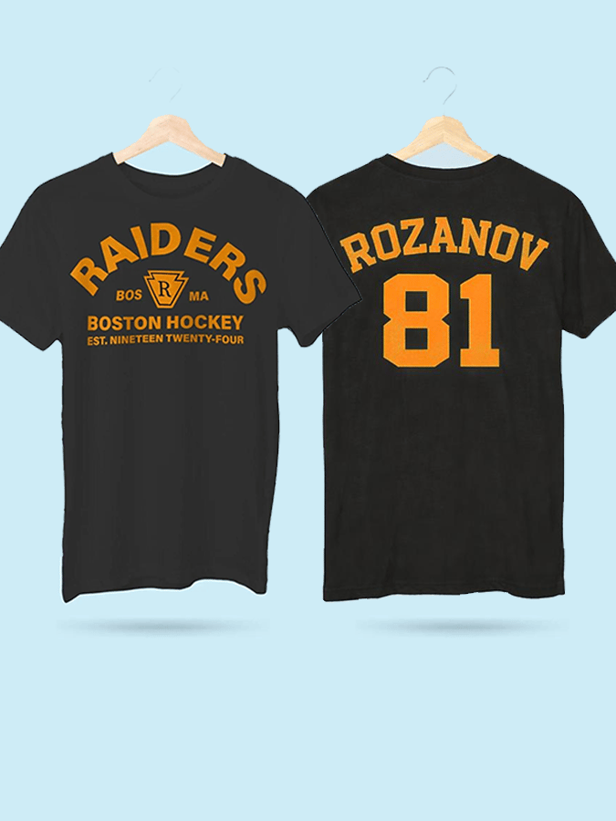 Women's ice hockey crew neck printed T-shirt
