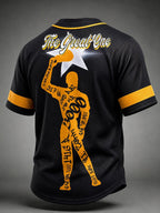 Men's Puerto Rico Baseball Print Short-Sleeve Shirt